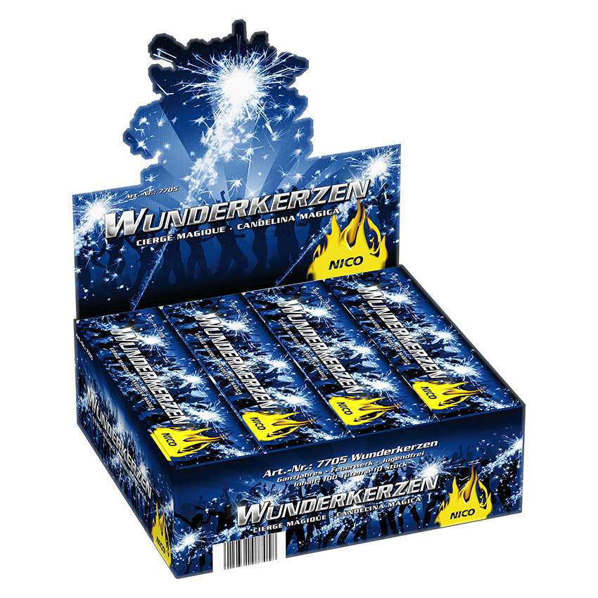 50 Wunderkerzen 30cm - 5 Packungen Mit Je 10 Stück, 60 Sekunden Brenndauer
