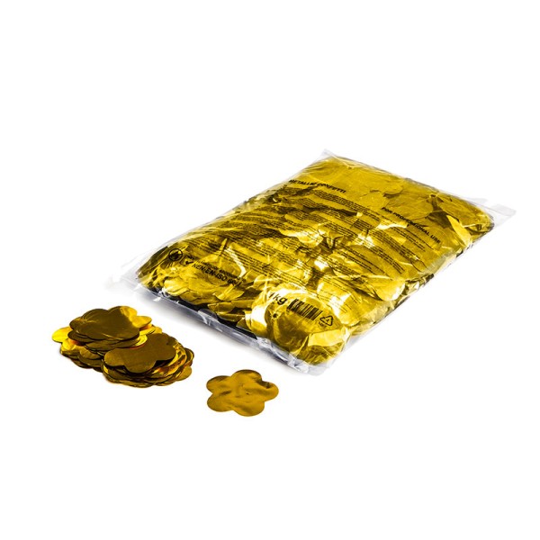 »slowfall« Konfetti Gold (metallic), Blume Ø 55mm, 1kg