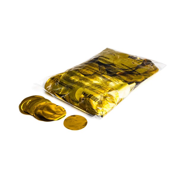 »slowfall« Konfetti Gold (metallic), Rund Ø 55mm, 1kg