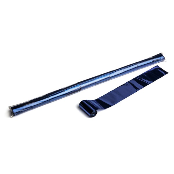Luftschlangen/Streamer Blau (metallic), 50mm, 10m