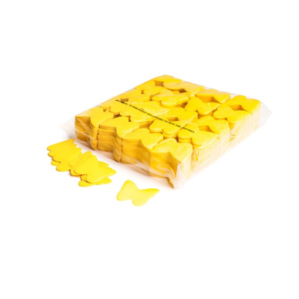 »slowfall« Konfetti Gelb, Schmetterling Ø 55mm, 1kg