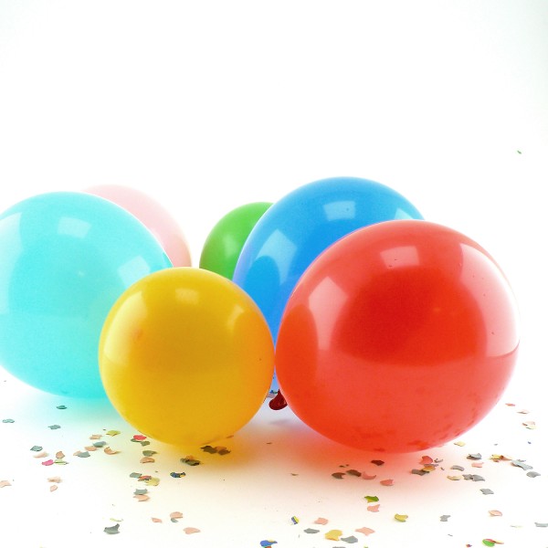 100 Luftballons, bunt - 10x 10er Beutel
