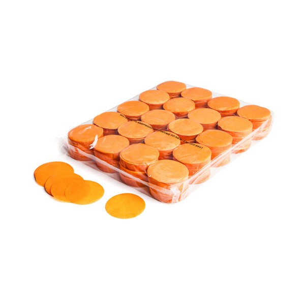 »slowfall« Konfetti Orange, Rund Ø 55mm, 1kg