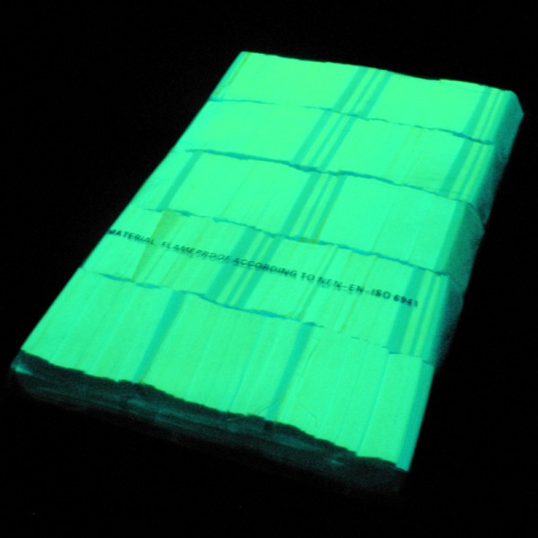 »slowfall« UV Konfetti Neon Gelb, 55x17mm, 1kg